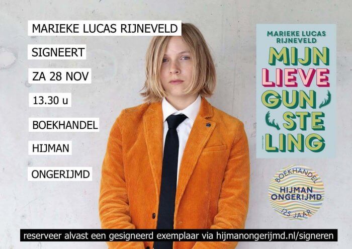 Marieke Lucas Rijneveld signeert Mijn lieve gunsteling